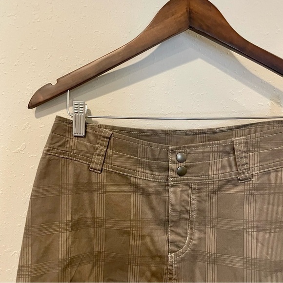 Kuhl Brown Camoflauge Checkered All Day Wear A-Line Skirt - Picture 5 of 11